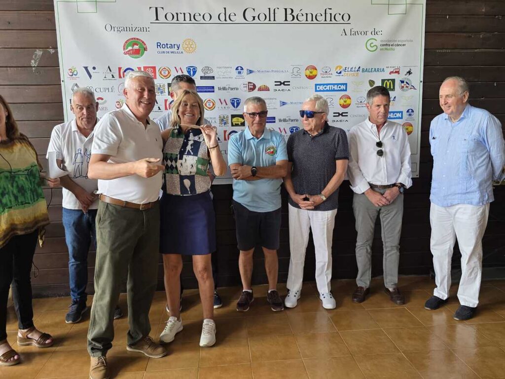 Participantes del torneo de golf benéfico Rotary Club de Melilla