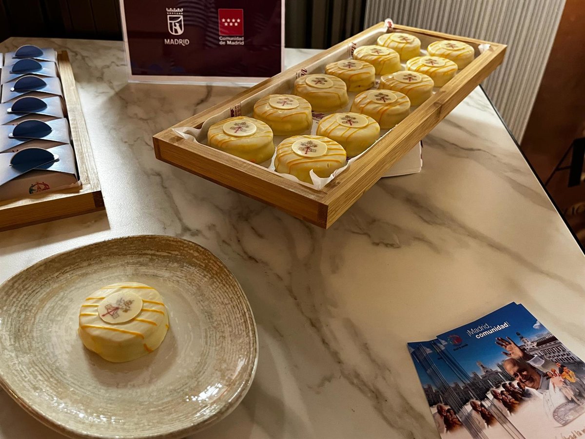 Dulce Cor Unum de la pastelería Mallorca para la visita del Papa