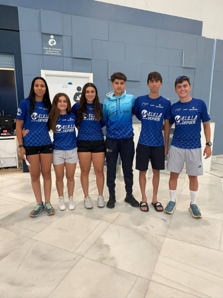 Jóvenes triatletas del Club Triatlón Melilla en la Liga de Talentos 2026