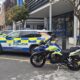 Vehículos de la Policía Local de Melilla estacionados en la calle