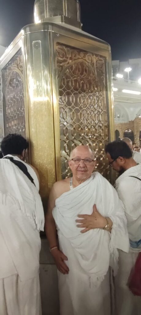 Peregrinos melillenses en La Meca durante la peregrinación del Hajj