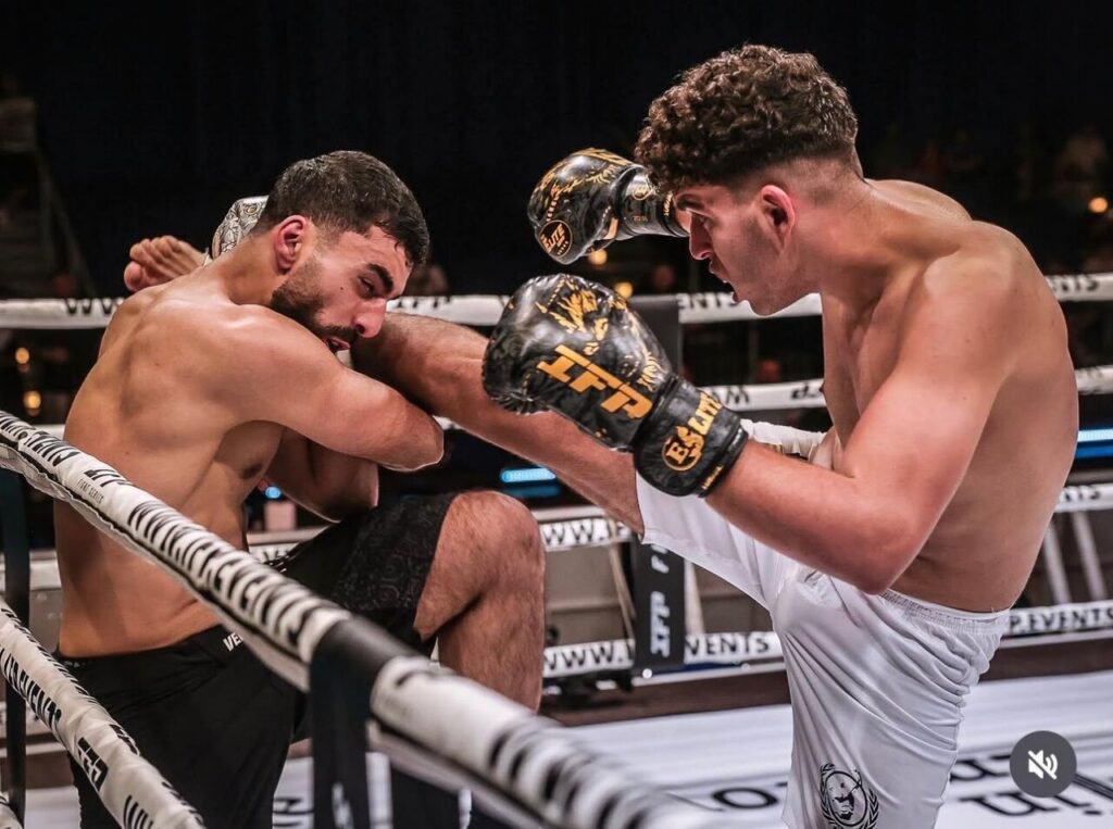 Badi Lahfa en combate de K1 en Alemania