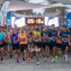 Corredores en la VII Carrera Nocturna Ciudad de Melilla en la Plaza Multifuncional.