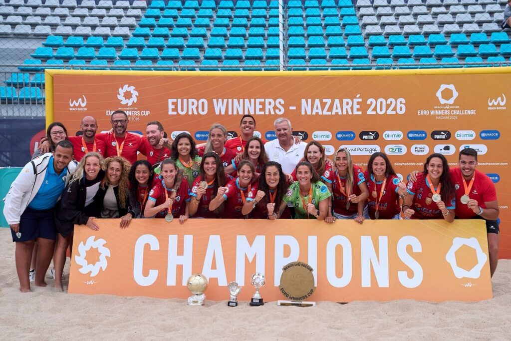 Equipo C.D. Higicontrol Melilla celebrando su victoria en la Euro Winners Cup 2026