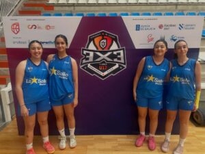 Jugadoras del C.D. La Salle en el Campeonato de España de 3x3 U17