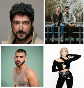 Artistas Antonio Orozco, Taburete, Manuel Turizo y Ana Torroja en Melilla