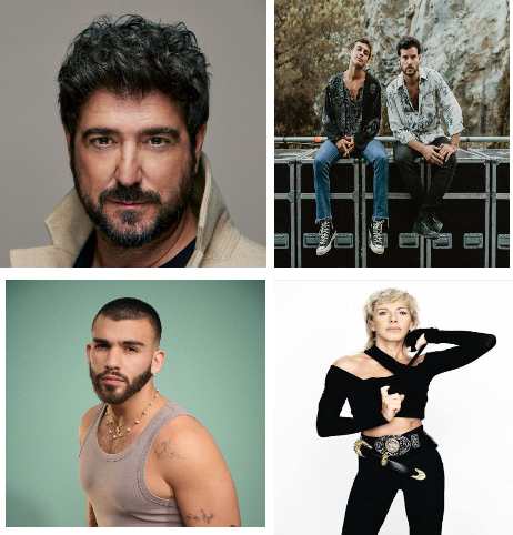 Artistas Antonio Orozco, Taburete, Manuel Turizo y Ana Torroja en Melilla