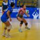 Djuly Bengochêa jugando voleibol en el Club Voleibol Melilla