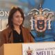 Dunia Almansouri en una conferencia sobre transparencia en Melilla