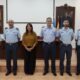 Grupo de miembros del Ejército del Aire en una ceremonia en Melilla