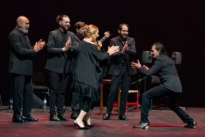 Fadela Mohatar y artistas en la Muestra Flamenca de Melilla