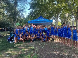 Equipo de la Federación Melillense de Triatlón en Tudela