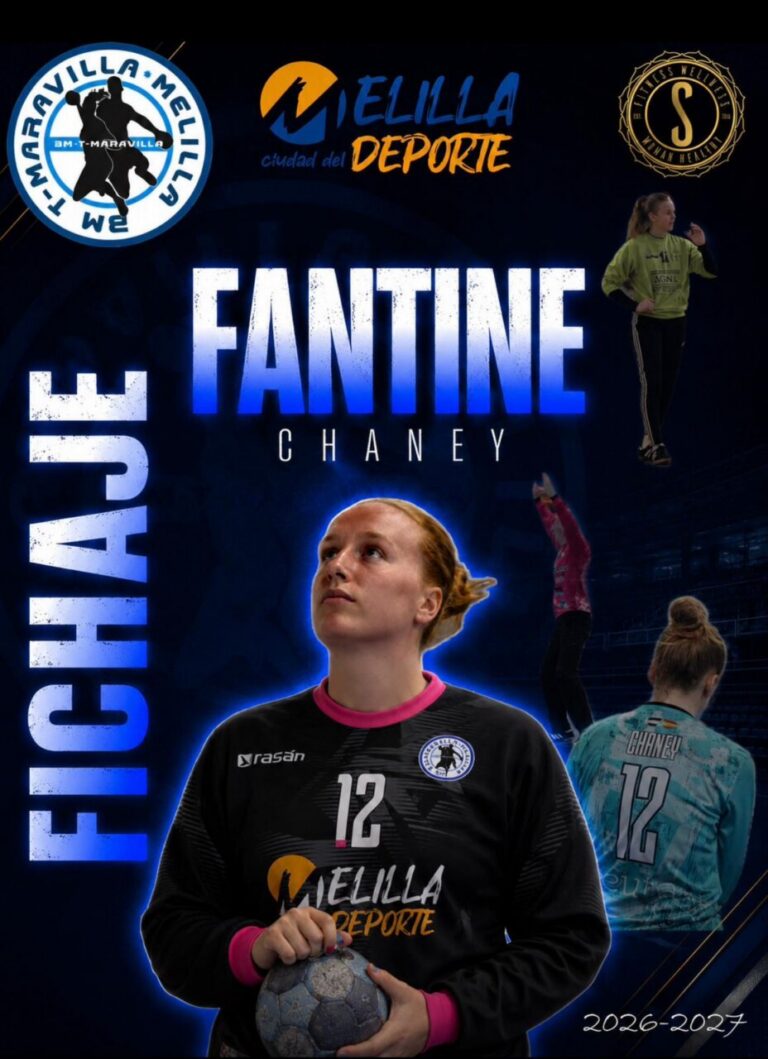 Cartel del fichaje de Fantine Chaney para el T-Maravilla Melilla