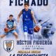 Héctor Figueroa en uniforme de baloncesto del Melilla Baloncesto