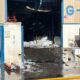 Vista de una nave industrial afectada por un incendio en Melilla