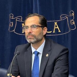 Jesús Manuel Romero Imbroda durante una conferencia en Melilla