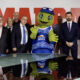 Presentación de los Juegos del Agua 2026 en Melilla con participantes y mascota