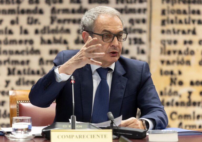 El juez José Luis Calama durante una comparecencia sobre el caso Zapatero.