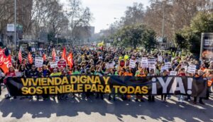 Manifestación por el derecho a la vivienda digna y sostenible en España