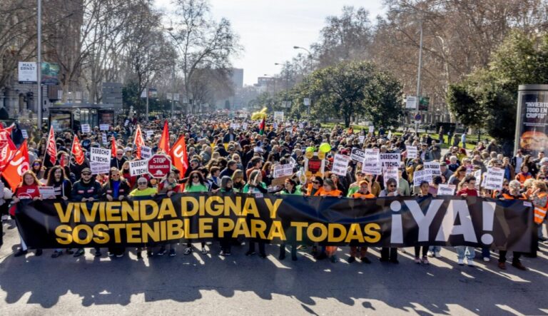 Manifestación por el derecho a la vivienda digna y sostenible en España