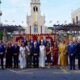 Acto solemne del Día de las Fuerzas Armadas en Melilla con autoridades y militares.
