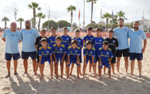 Equipo de fútbol playa de Melilla en la competición de selecciones autonómicas