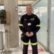 Delegado de IAE listo para rescate en el aeropuerto.