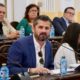 Miguel Ángel Fernández hablando en una reunión sobre deportes en Melilla.