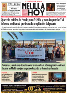 Portada del periódico Melilla Hoy del 30 de junio de 2026