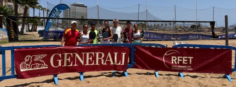 Ganadores del torneo de dobles mixto absoluto en Melilla
