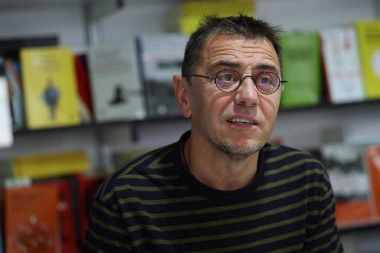 Juan Carlos Monedero hablando sobre su suspensión en la Complutense.