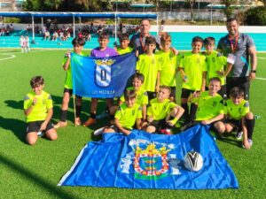 Equipo de fútbol U.D. Melilla en el Torneo Internacional ESEI
