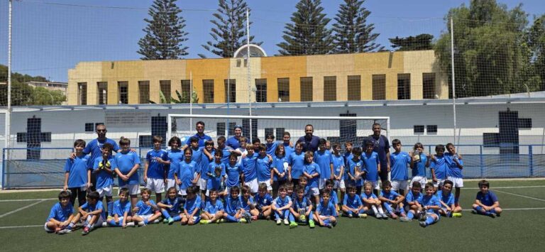 Grupo de niños en el XIV Campus de Tecnificación de Verano 2026