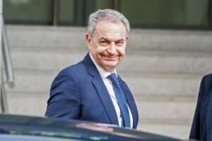 José Luis Rodríguez Zapatero llegando a la Audiencia Nacional para declarar