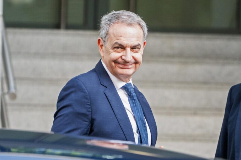 José Luis Rodríguez Zapatero llegando a la Audiencia Nacional para declarar