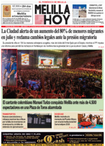 Portada del periódico Melilla Hoy del 30 de julio de 2026
