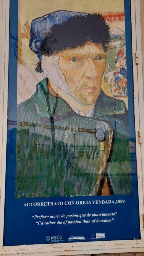 Cartel de la exposición de Van Gogh en la Casa del Gobernador de Melilla