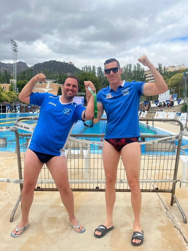 Jesús Herrero y Alejandro Castaños en el Campeonato de España Máster de Natación