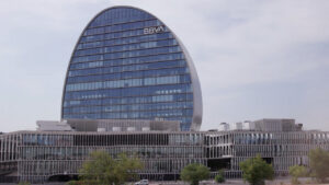 Edificio del BBVA, sede del banco global en la COP31 para la acción climática.