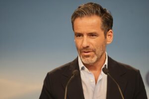 Borja Sémper durante una rueda de prensa del Partido Popular