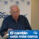 Juan José Imbroda dando un discurso en Melilla sobre Gibraltar