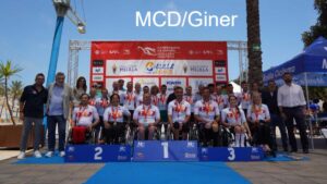 Entrega de trofeos en el Campeonato de España de Ciclismo Paralímpico en Melilla