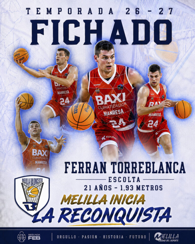 Ferrán Torreblanca jugador de baloncesto del Club Melilla Baloncesto