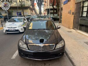 Vehículo intervenido por la Policía Local de Melilla con matrículas alteradas