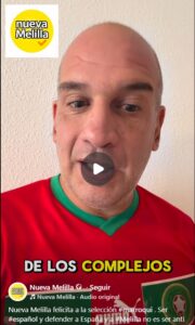 Isaac Fernández Atencia en camiseta de Marruecos durante el Mundial