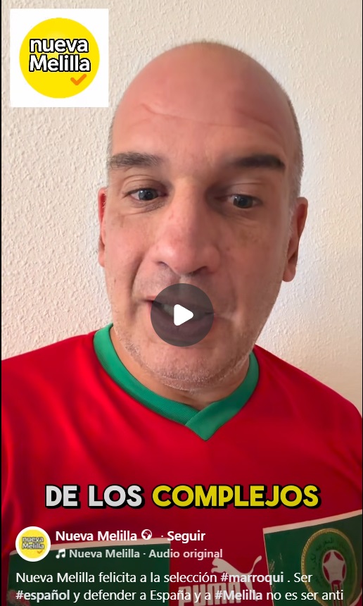 Isaac Fernández Atencia en camiseta de Marruecos durante el Mundial