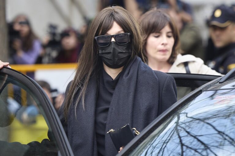 Jéssica Rodríguez llegando a una cita judicial en Madrid