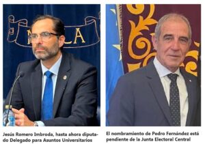 Jesús Romero y Pedro Fernández Antón en una conferencia de prensa