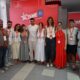 Lucía Rubio y miembros de Juventudes Socialistas de Melilla en evento