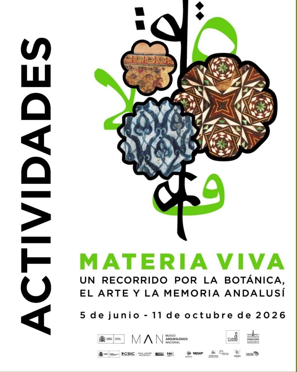 Cartel de la exposición Materia Viva en el MAN